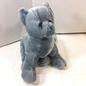 Ganz Webkins Soft Plush Gray Stuffed Cat Toy 13" No Code